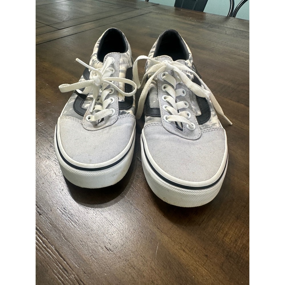 Vans Ward Low Top Tie Dye Grey White Sneakers Womens 7.5 Skate Shoes 500714 - Picture 3 of 8